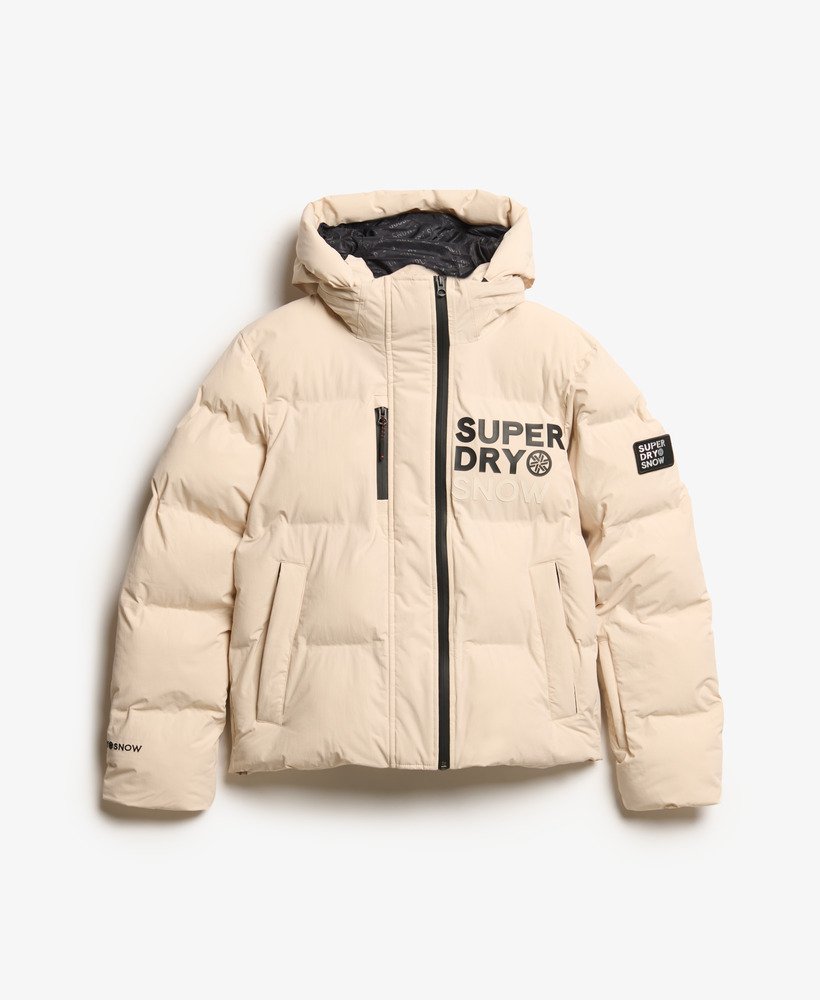 SUPERDRY ® Kastige Ski-Steppjacke mit Kapuze 